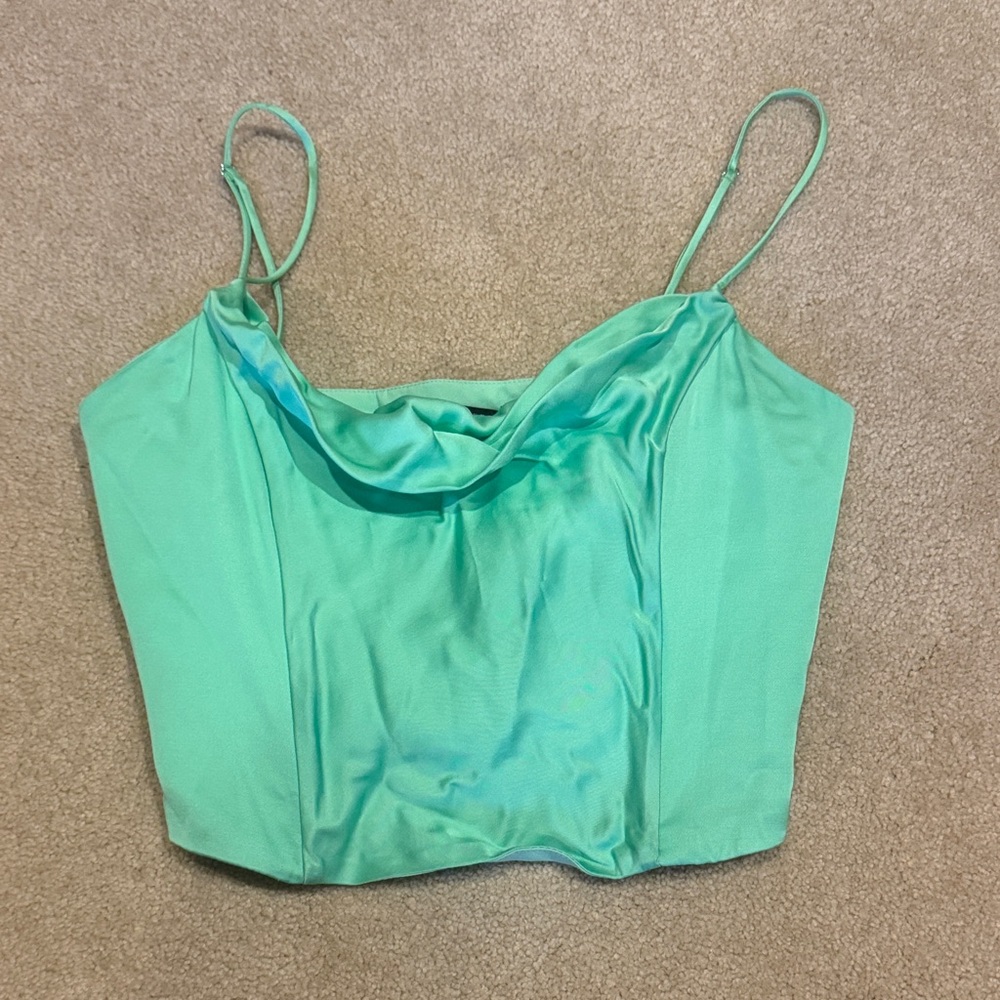 Zara Mint Green Crop Top